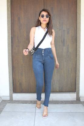 Women Dark Blue Jeans