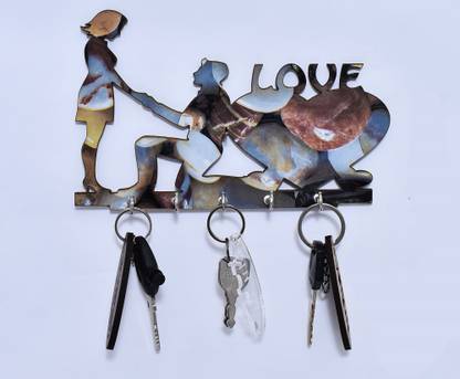 Craftkings Stylish Key Holder for Wall | Design Key Stand for Home Decor Wall Décor Wood Key Holder