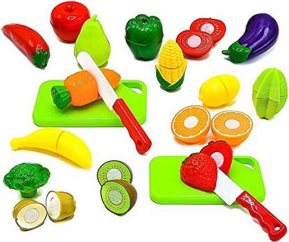 DVR fruit ninja Realistic Sliceable Cutting Vegetables Play Toy Set