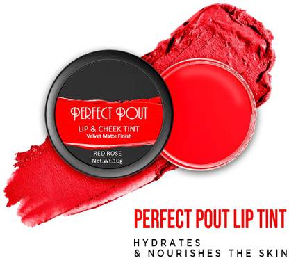 ADJD Lip & Cheek Tint For Lips, Cheeks and Eyes RED ROSE Lip Stain