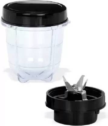 Sid23Mart Bullet Juicer Jar for Mixer Grinder 400 ML ABS Plastic Mixer Juicer Jar (400 ml) Mixer Juicer Jar