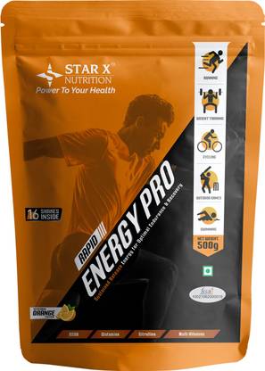 Star X nutrition Rapid Energy Pro Glutamine, Citrulline, Multi-Vitamins, BCAA