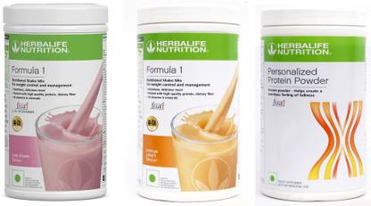 HERBALIFE FORMULA1 ROSE KHEER + ORANGE + PROTEIN POWDER 400 GRAM Protein Blends