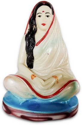 SR Ecom Maa Sarada Idol, Indian Sharada Maa Figurine Statue Decorative Showpiece Decorative Showpiece  -  15 cm