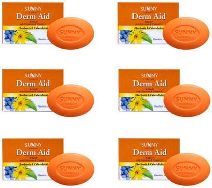 derm aid 6 के फेस पैक के एक्ने पिंपल्स और रैशेज में इफेक्टिव 
 साबुन