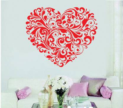 Millionminds BACKUP OF ARBIAN HEART Wall Design Stencil for Wall Painting (36-inch x 30-inch) AD-BST22 (36 * 30) Inch Reusable Wall Stencil Stencil