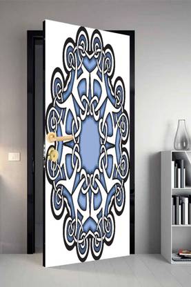 qth 213 cm Line Art Dor-0769 Design Door Sticker Self Adhesive Sticker