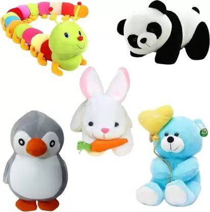 Beanie Baby Toyhaven combo of 5 toys blue baloon teddy  - 25 cm