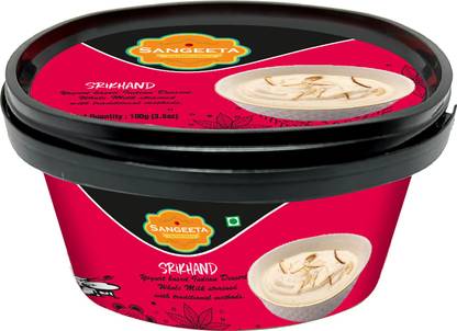 sangeeta Yogurt Based Mango Srikhand|Mango Flavour Srikhand -100gm Box