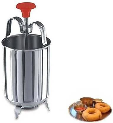 Fitaza STAINLESS STEEL MEDU VADA MAKER ,Donut Maker Dispenser, Vada Maker