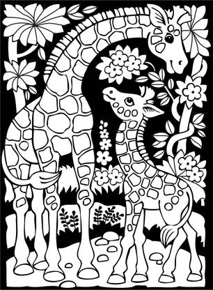 BestUBuy Fibre Glass Painting Kit A4 Size - Giraffe