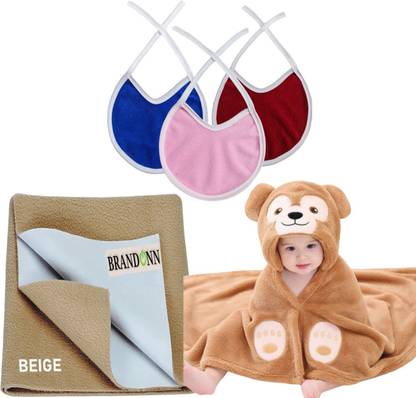 BRANDONN New Born Baby Gift Set Combo Pack for Baby Boys and Baby Girls Pack of 5 Pcs