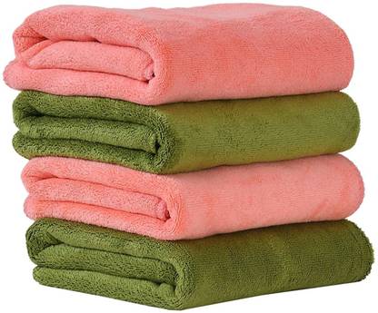 YELLOW WEAVES Microfiber 400 GSM Face, Hand, Sport Towel Set