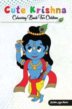 Cute Krishna Colouring Book  - Cute Krishna Colouring Book