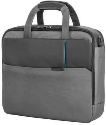 Samsonite TECH-ICT SLIM BAILHANDL (SAM TECH-ICT LAP BRIEF M-GREY) वाटरप्रूफ मैसेंजर बैग