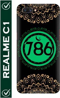 FULLYIDEA Back Cover for Realme C1, Realme C1, Realme A1603, 786, Number 786