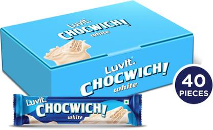 LuvIt Chocwich White Wafer Chocolates | Crunchy & Delicious | Bars