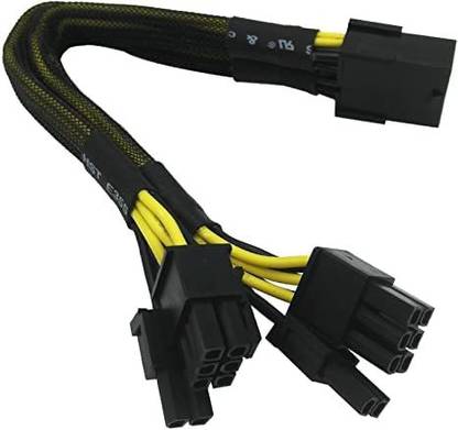 Etzin Power Cord 0.23 m PCIe 8 Pin (6+2) Graphics Card PCI Express Adapter(EPL-264TC)