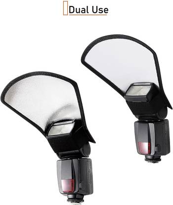 jstbuy Flash Diffuser Reflector for Camera Photography Bend Bounce for Speedlight All Type of Camera & Light Diffuser