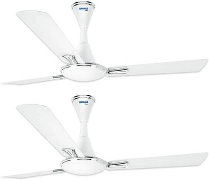 LUMINOUS Audie Metallic 1200 mm 3 Blade Ceiling Fan