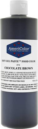 Americolor Soft Gel Paste Food Color, 13.5-Ounce, Chocolate Brown Brown