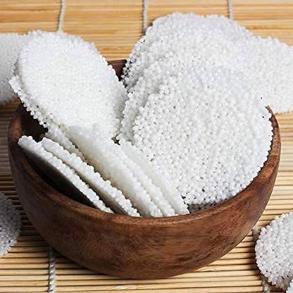 Rich Treat Sabudana Papad Plain | Vrat/Fast Special Small Sago Fryums With Sendha Namak Jeera Papad