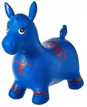 IndusBay 10 Inches Mini Bouncy Animal Hopper Inflatable Jumping Bouncing Toy for Kids Inflatable Hoppers & Bouncer