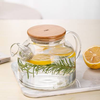 Avastro 1 L Borosilicate Glass Kettle Jug