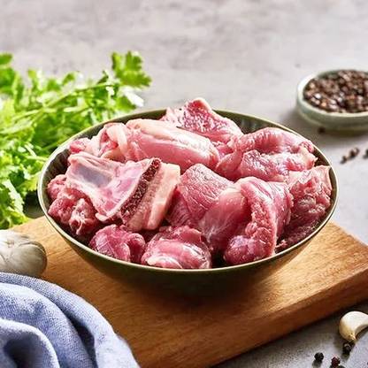 Adam's Fresh Meat Mutton Curry Cut Without Skin