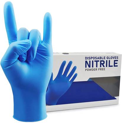 डीएम इंडिया Nitrile Gloves Medium Size, Powder Free नाइट्राइल एग्जामिनेशन ग्लव्स