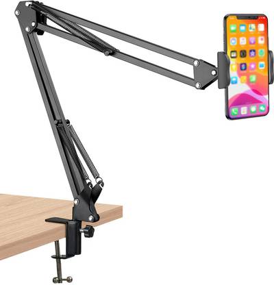 Zohlo Microphone Stand Metal holder Cell Phone smartphone desktop arm Stand Mobile Holder