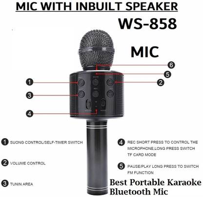 Y2H Enterprises A247 | Ws 858 Advance Wireless Karaoke Mic For Youtube Sing (Pack of 1) Microphone