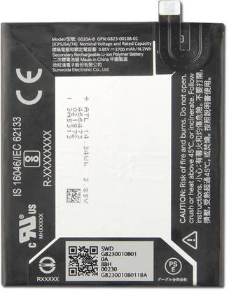 ZIZTRON Mobile Battery For  Google Pixel 3a XL G020B G020AB (3700mAh) with 1 Month Warranty.