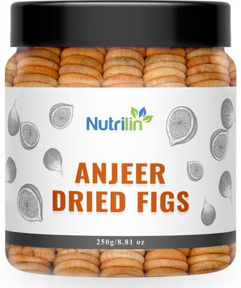 Nutrilin Premium Afghani Anjeer - 250g | Dried Figs | Jar Pack Figs