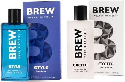 BREW STYLE AND EXCITE PERFUME 100ML EACH , PACE OF 2 Eau de Parfum  -  200 ml