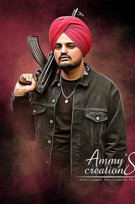 Sidhu Moose Wala Punjabi Singer Matte Finish Poster Paper Print