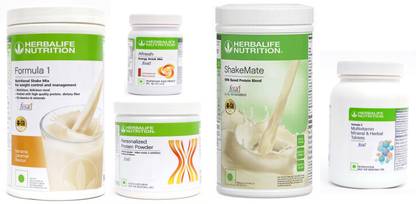 Herbalife Nutrition FORMULA1SHAKE BANANA CARAMEL+PP200+SHAKEMATE+CINNAMON+MULTIVITAMIN TABLET Protein Shake