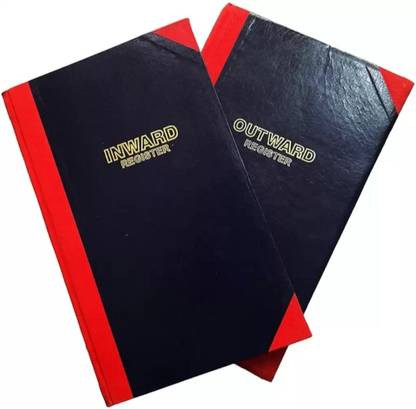 R K SALES Inward Outward Register Combo 300 Pages Outward Inward Register Combo, 300 Pages, Pack of 1 2-Part Record keeping book