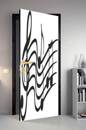 qth 213 cm Line Art Dor-1805 Design Door Sticker Self Adhesive Sticker
