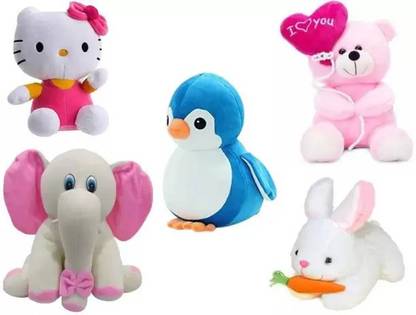 DHAAM penguin ,baby elephant,rabbit,kitty,balloo  - 30 cm