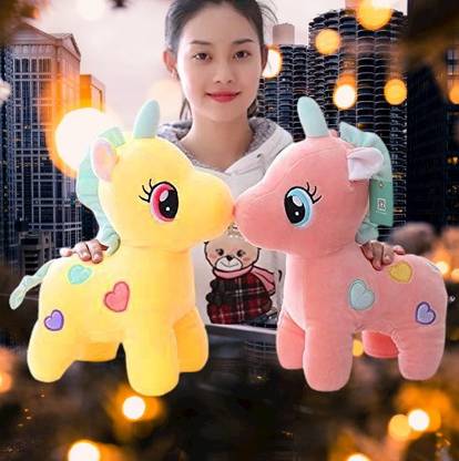 kashish trading company UNICORN SOFT TOY FOR GIFT SET OF - 2 (25-30 CM)`  - 25 cm