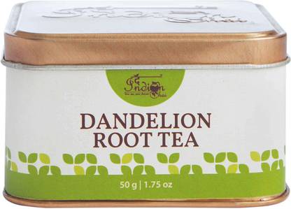 The Indian Chai Dandelion Root Tea 50g in Tin Container for Liver Detox, Supports Ki Herbal Tea Tin