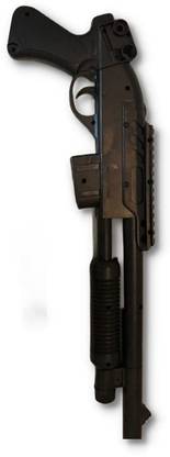 TILLU TIM TIM TOYS Black Gun with Bullet Big Toy Gun for Kids | Shotgun Guns & Goggles Guns & Darts