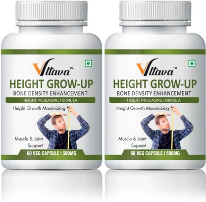 VLTAVA Height GROW UP CAPSULE HERBAL HEIGHT GROWTH SUPPLEMENT FOR MEN & WOMEN Pack of 2