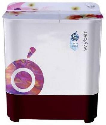 Wybor 7 kg Semi Automatic Top Load Washing Machine White, Blue