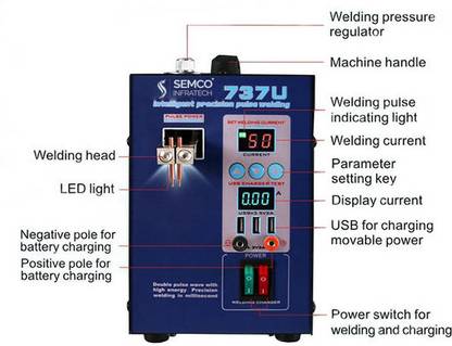 semco Low power digital display spot welding machine spot welding HWM 788H-USB Alternator Welding Machine