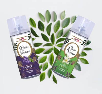 hajib Lavender, Vallina Spray Air Room Freshner Lavender & Vallina Fragrance Indias #1 Brand, For Home, Car, office Spray (250 ml)