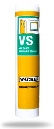 Buildingshop X Wacker Silicon Glue Sealant and Gap Filler Windows, Tiles (Wacker VS, White) Aquarium Sealant