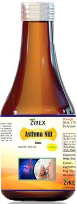 ZYREX ASTHMA NIL TONIC-200 ML-AN AYURVEDIC TONIC FOR ALL TYPES ASTHMA