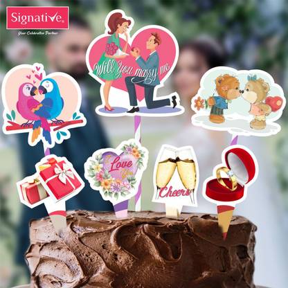 Signative CAKE DECORA - RING CEREMONY Cake Topper
